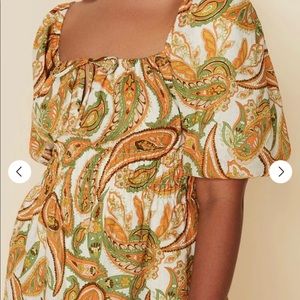 FAITHFULL THE BRAND Nikoleta paisley-print linen mini dress